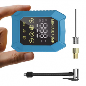 Pocket Mini Bike Pump with LED Light Rechargeable Battery for Road Bikes 150PSI Electric Bicycle Air Pump